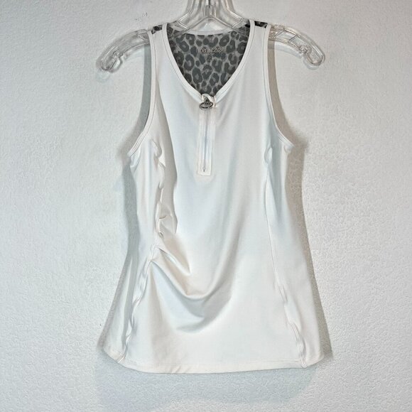 Roberto Cavalli Tank Top Leopard Animal Print Mesh Small - Picture 4 of 16